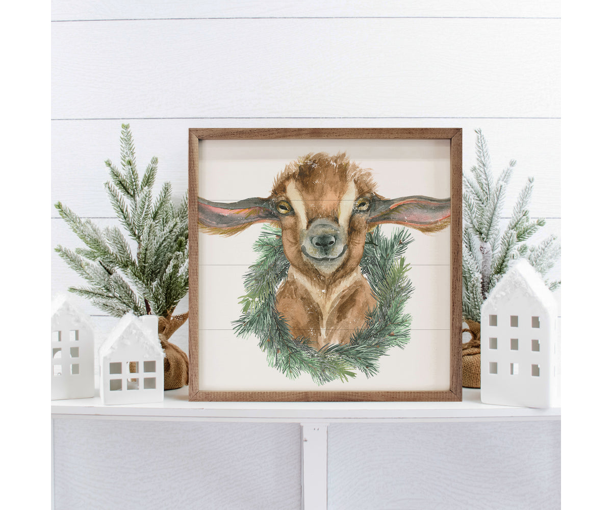 Kendrick Home Goat Wreath White