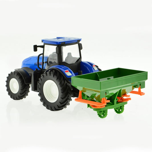 RC Farm Tractor 4 Wheels With Fertilizer Spreader