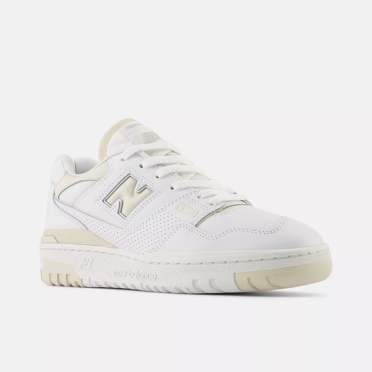 New Balance Womens 550 White Linen