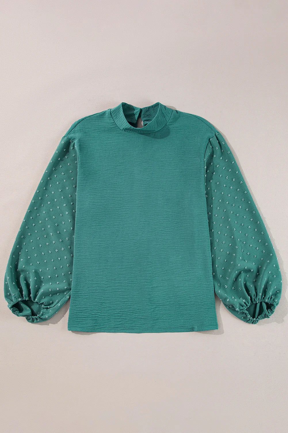 Threaded Pear June Swiss Dot Balloon Sleeve Loose Blouse