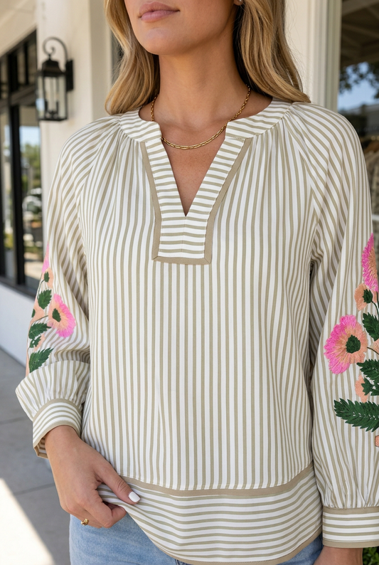 Khaki Stripe-