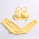 Yellow bra pantsuit