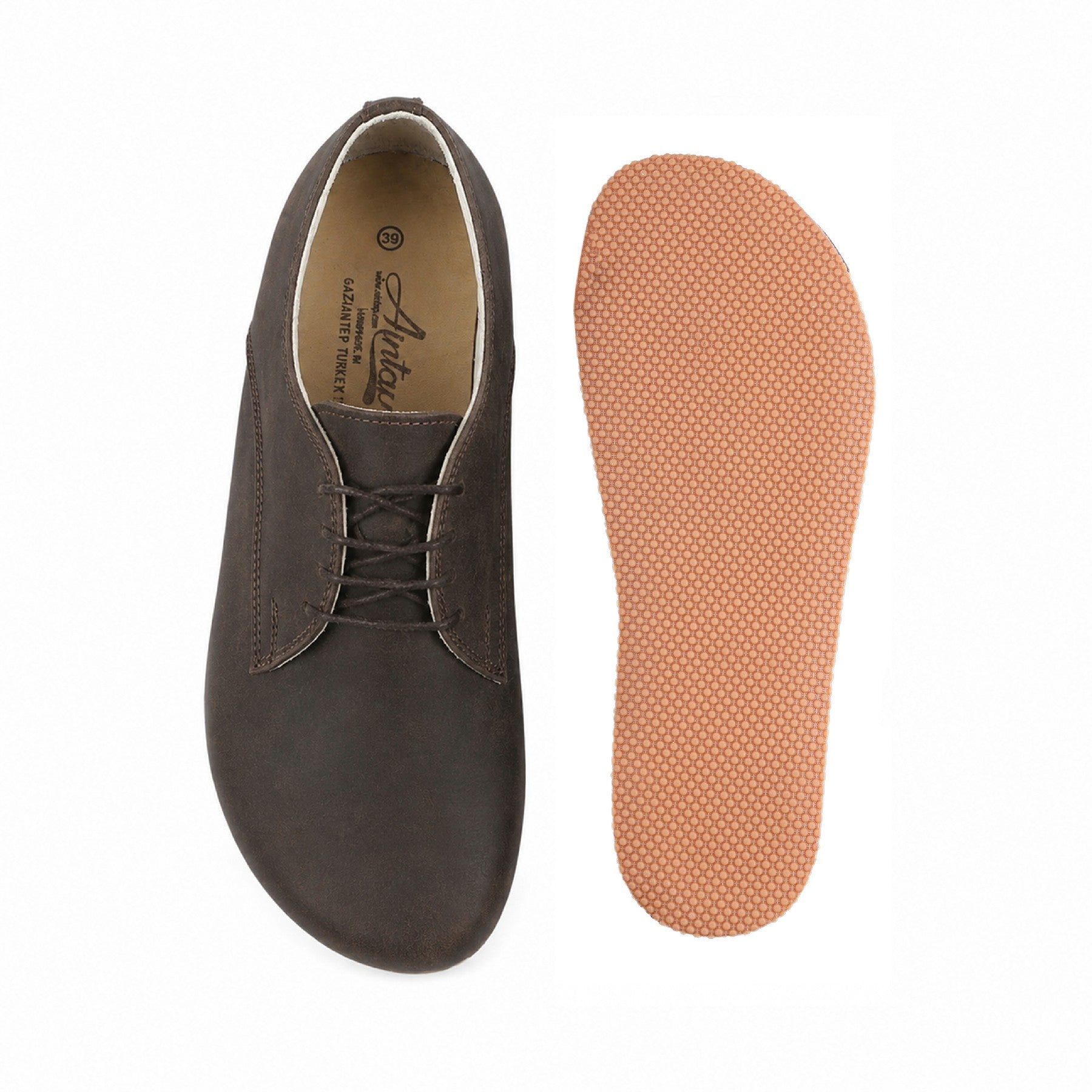 Dark brown-