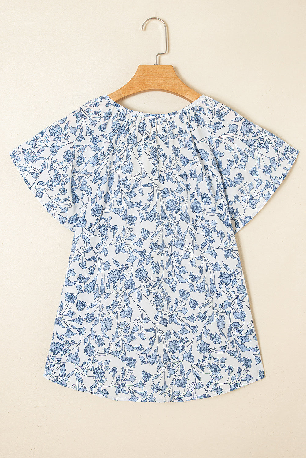 Threaded Pear Avianna Print Fantasy Fluttering Blouse