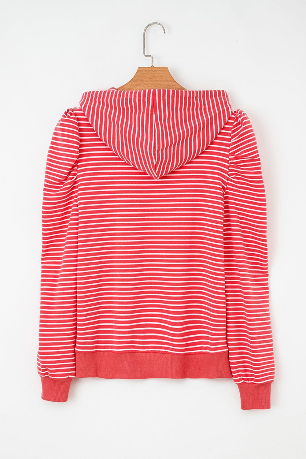 Threaded Pear Hallie Puff Sleeve Stripe Hoodie