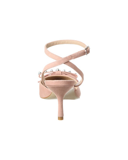 Stuart Weitzman Luella Strap 75 Suede Pump