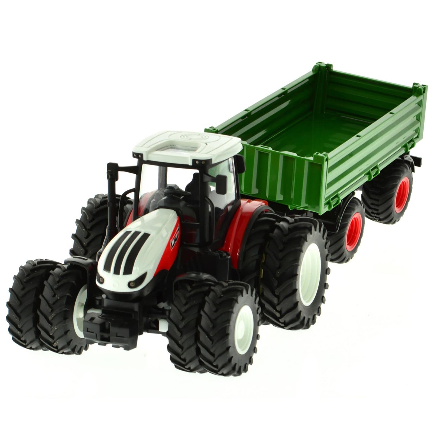 RC Farm Tractor 8 Wheels With Simple Trailer
