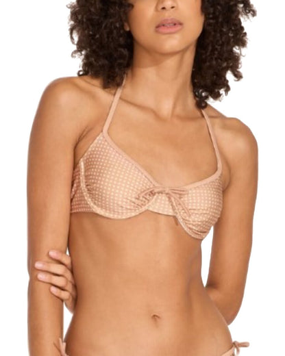 TAUPE POLKA DOT-