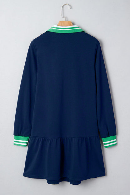Threaded Pear Elsie Ruffle Hem Mini Dress