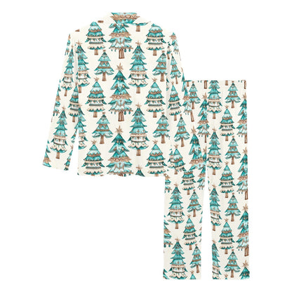 Baha Ranch Turquoise Christmas Tree Women's Western Pajamas