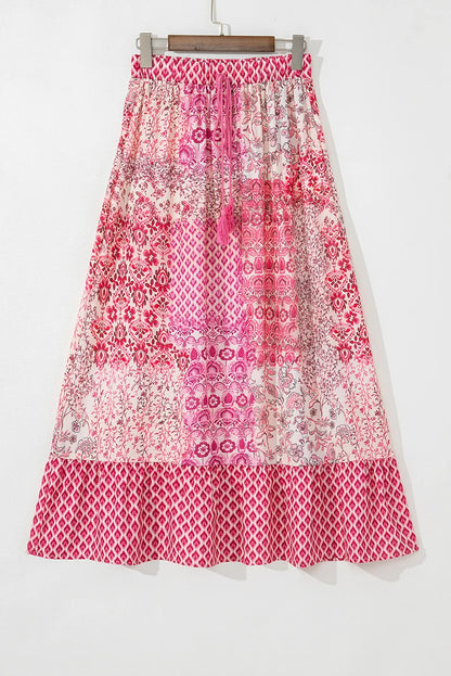 Threaded Pear Tasora Elastic Waistband Maxi Skirt