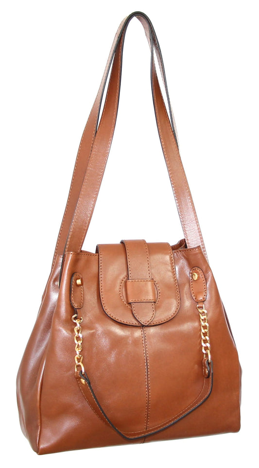 Janet Shoulder Bag in Cognac