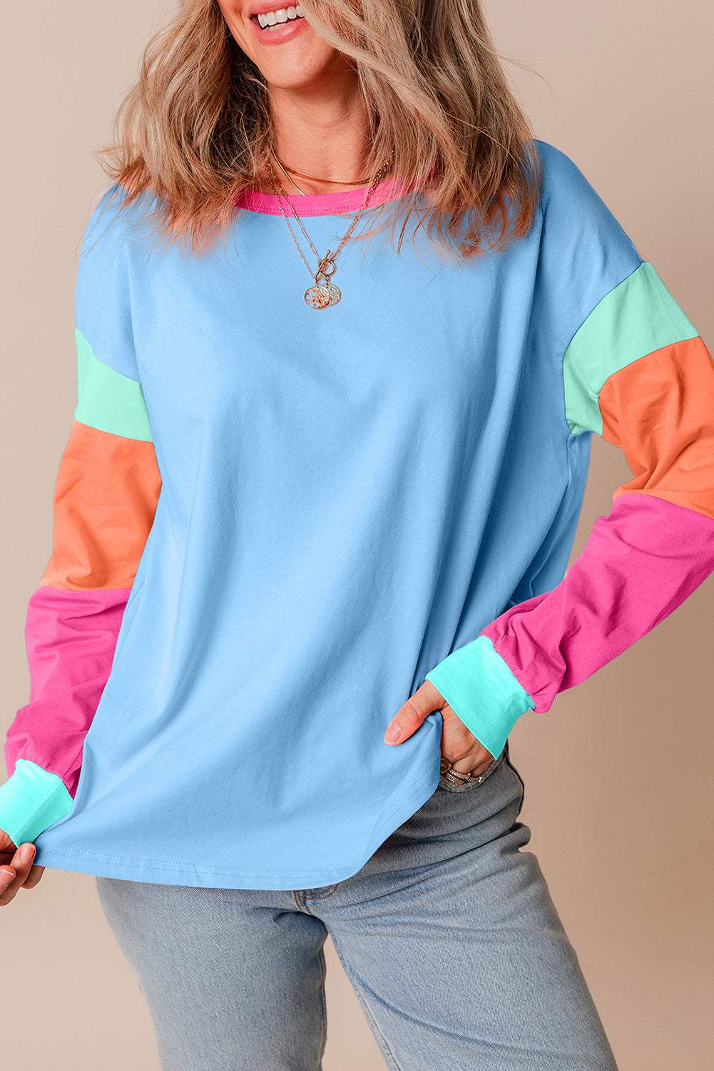 Denver Sleeve Loose Top Long Sleeve Top