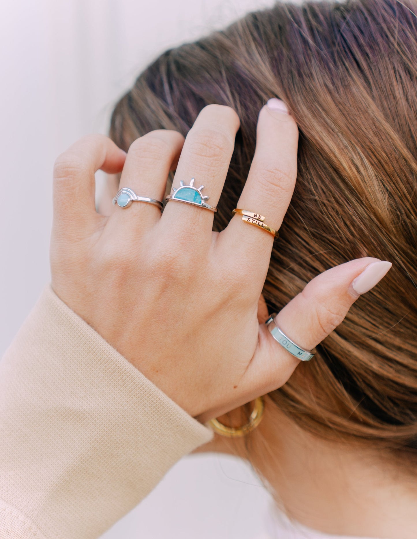 Elevated Faith Be Still Ring