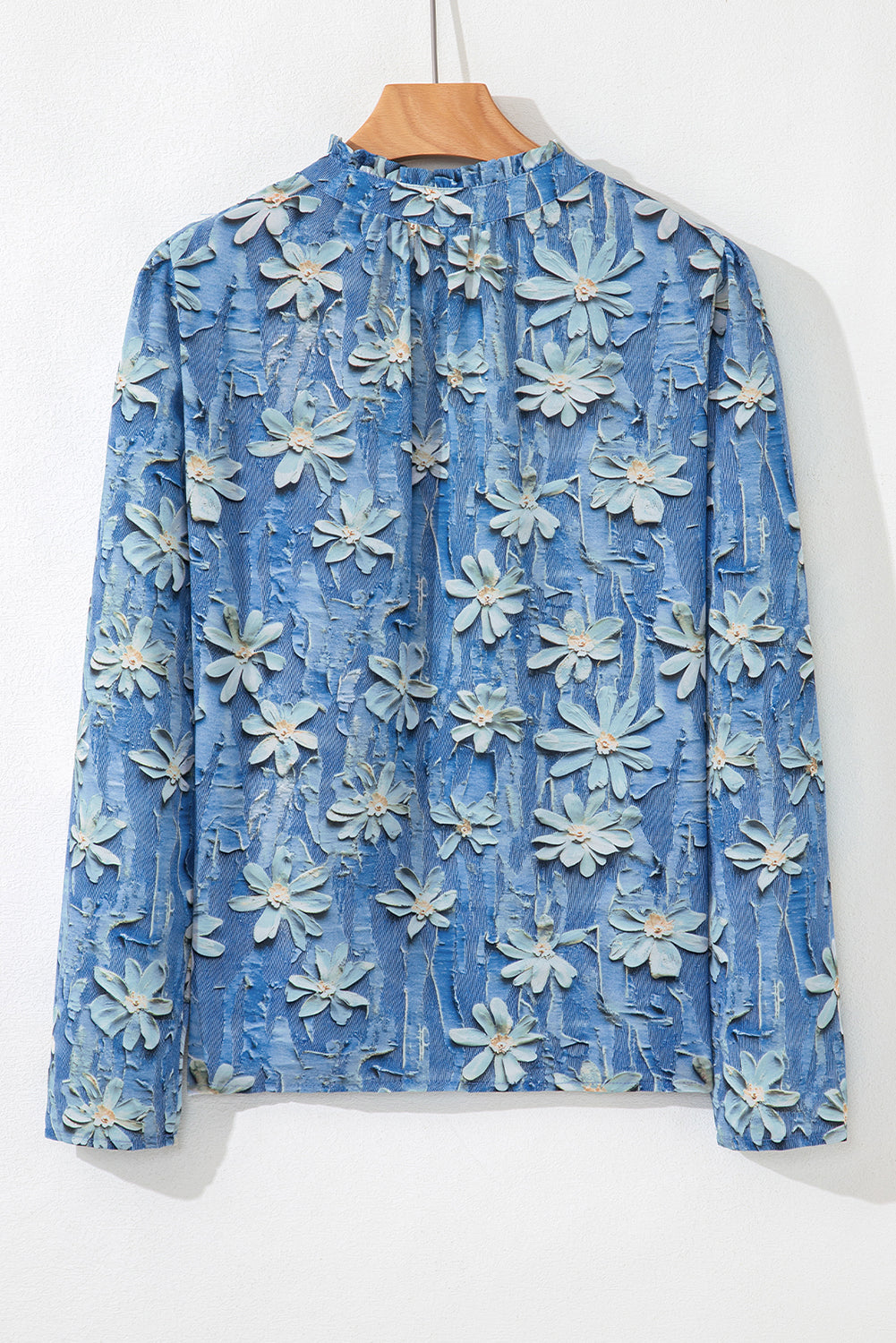 Threaded Pear Sarajana Half Placket Collared Blouse