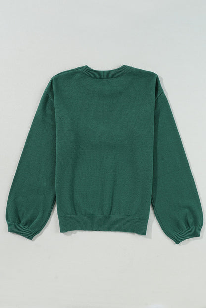 Threaded Pear Aria Beaded Merry Casual Sweater