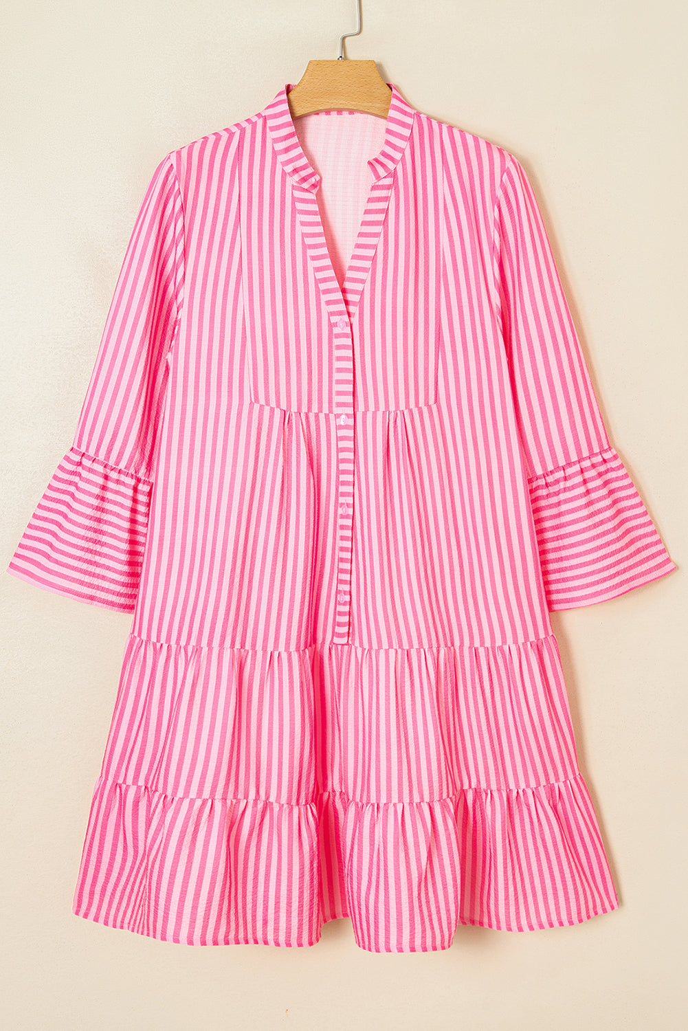 Threaded Pear Oaklynn Tiered Flowy Mini Dress