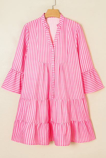 Threaded Pear Oaklynn Tiered Flowy Mini Dress