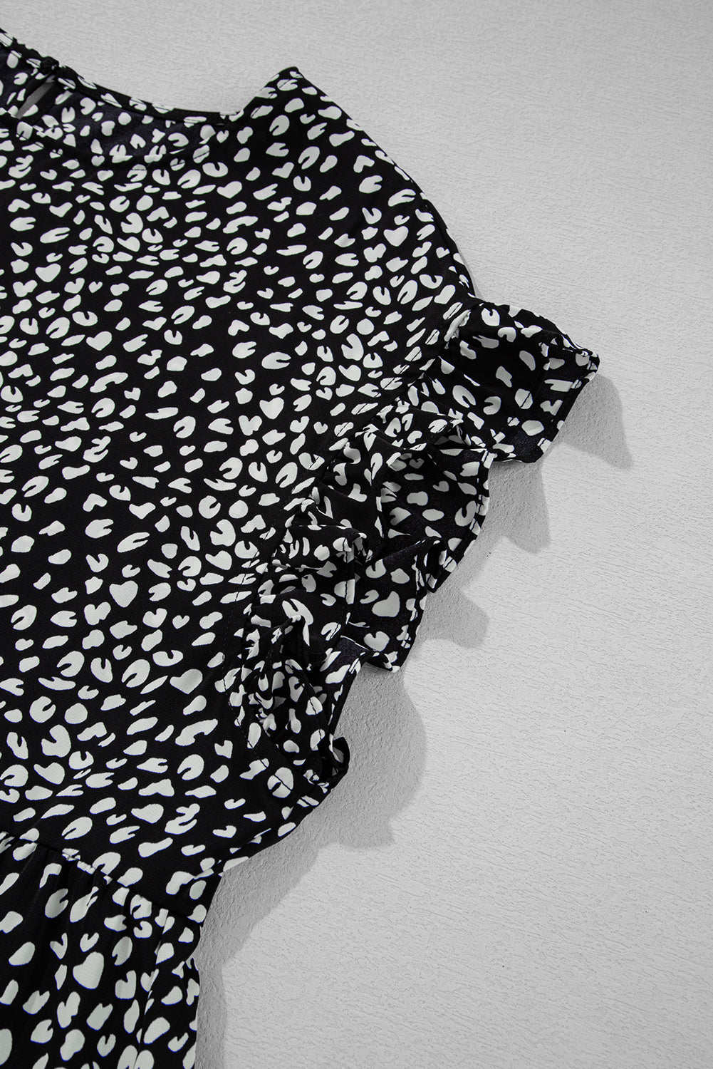 Threaded Pear Danielle Back Tiered Flowy PLUS Blouse