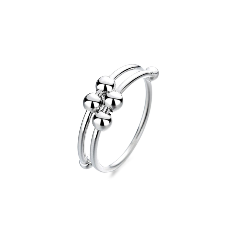 Mint & Lily Adjustable Beaded Fidget Ring