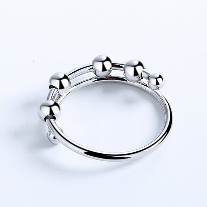 Mint & Lily Adjustable Beaded Fidget Ring