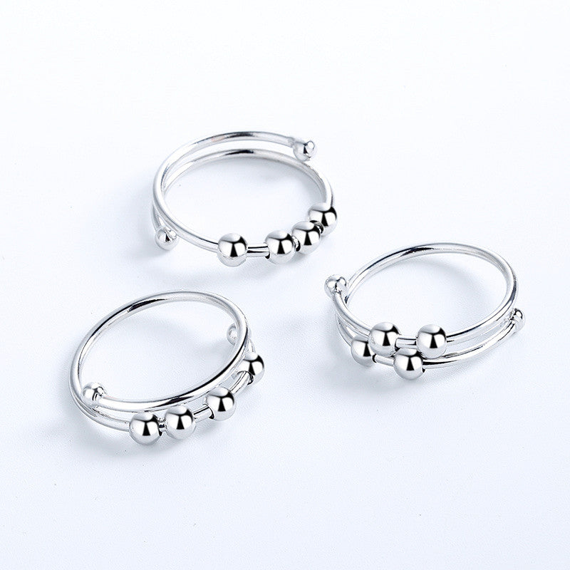 Mint & Lily Adjustable Beaded Fidget Ring