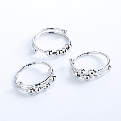 Mint & Lily Adjustable Beaded Fidget Ring