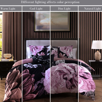 Bebejan Midnight Meadow 5 Piece Reversible Comforter Set