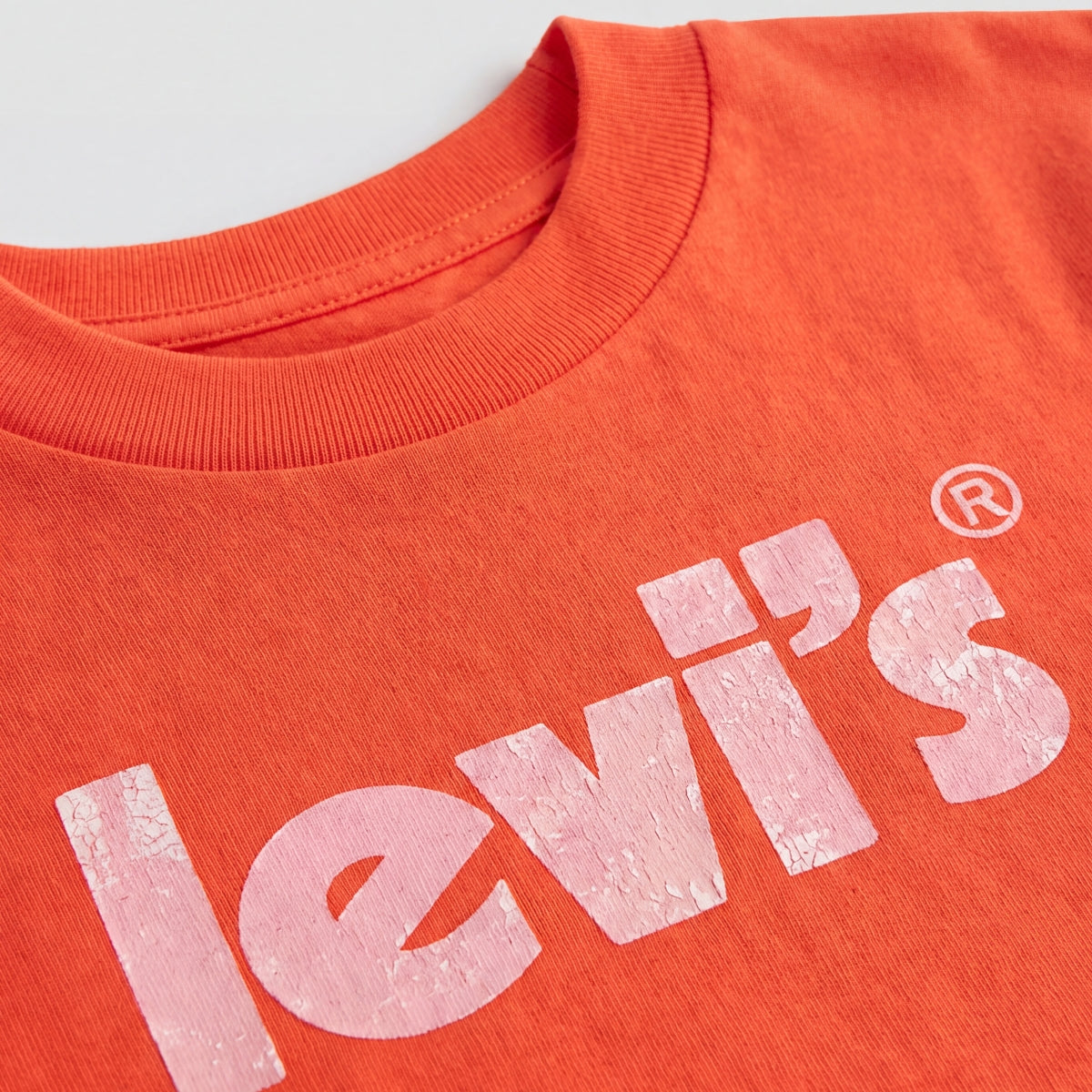 Levi's Meet & Greet Rolled Sleeve T-Shirt, Coral Red, Small