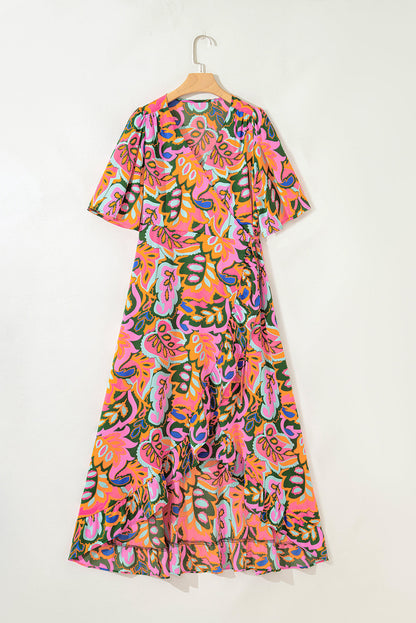 Threaded Pear Denver Short Sleeve Maxi Dress