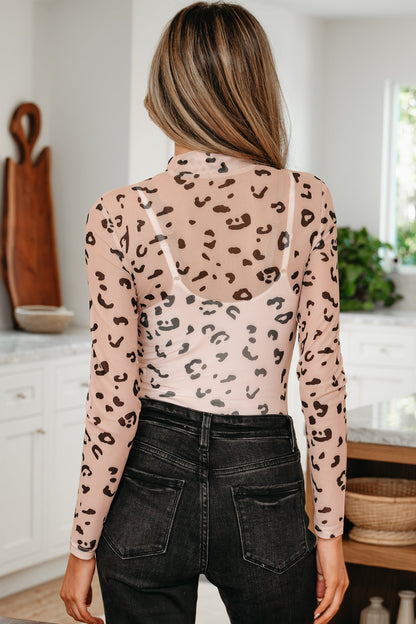 Threaded Pear Kenna Mesh Long Sleeve Bodysuit