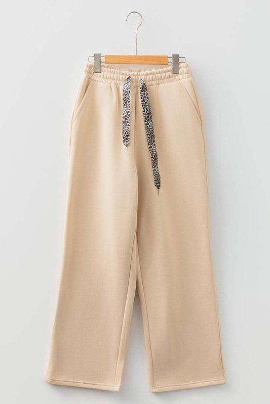 Threaded Pear Hailey Elastic Waist Solid Pants