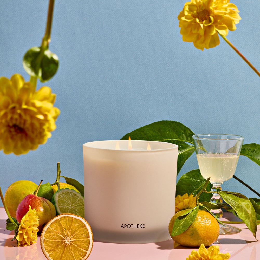 APOTHEKE Bergamot Tangerine 3-Wick Candle