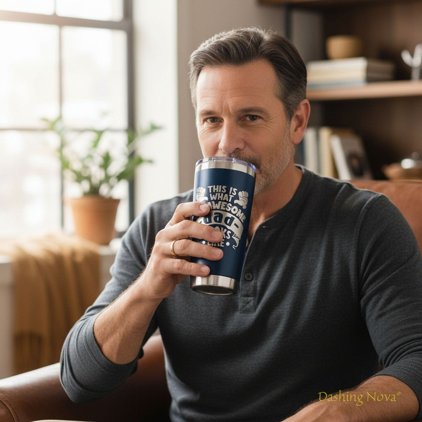 Best Dad Ever Laser Engraved Tumbler - Father's Day & Birthday Gift