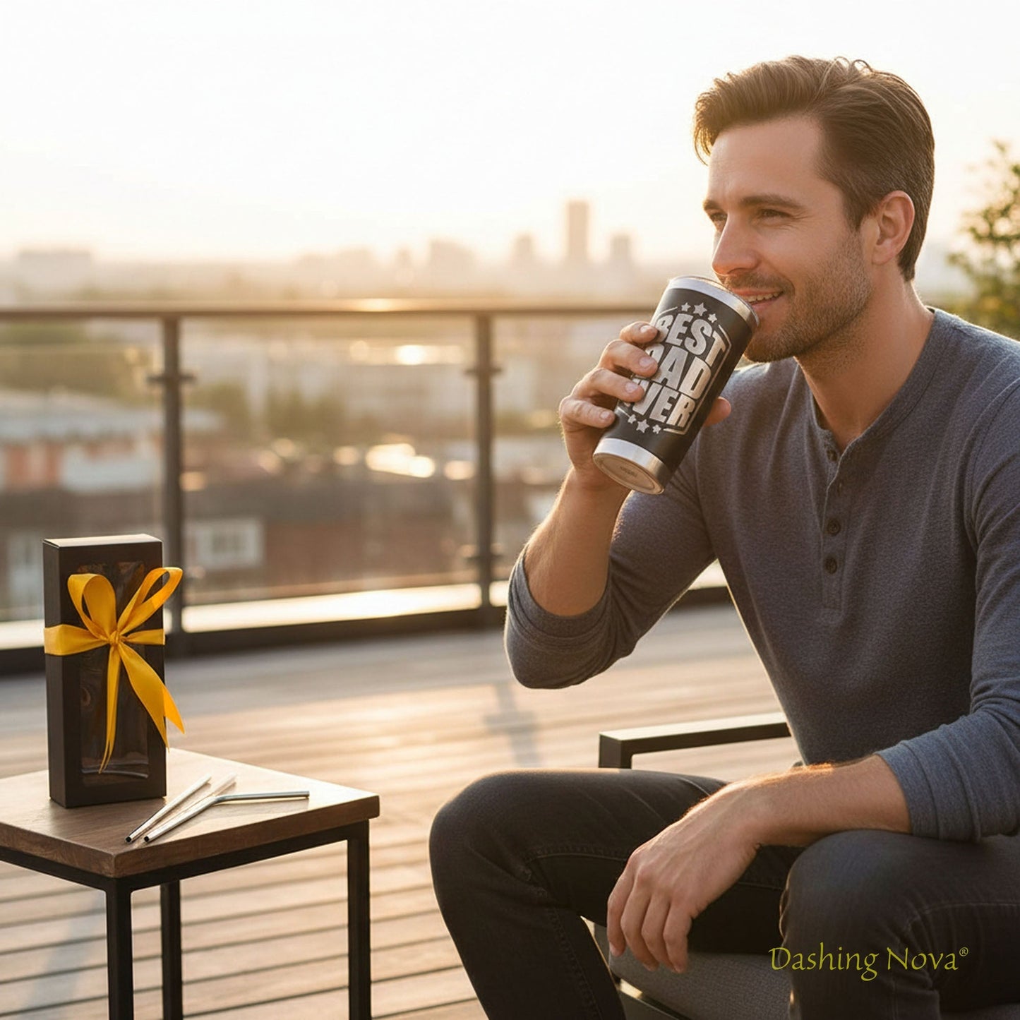 Best Dad Ever Laser Engraved Tumbler - Father's Day & Birthday Gift