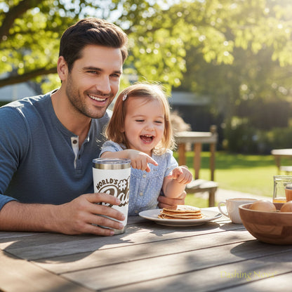 Best Dad Ever Laser Engraved Tumbler - Father's Day & Birthday Gift