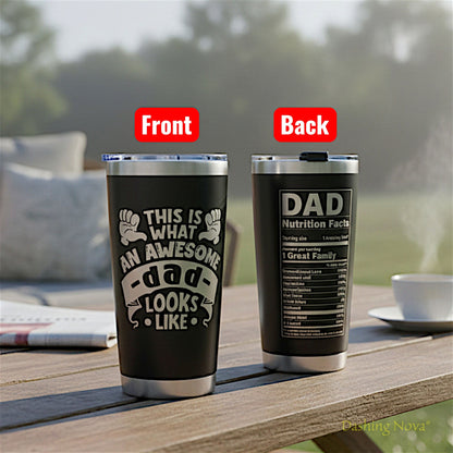 Best Dad Ever Laser Engraved Tumbler - Father's Day & Birthday Gift