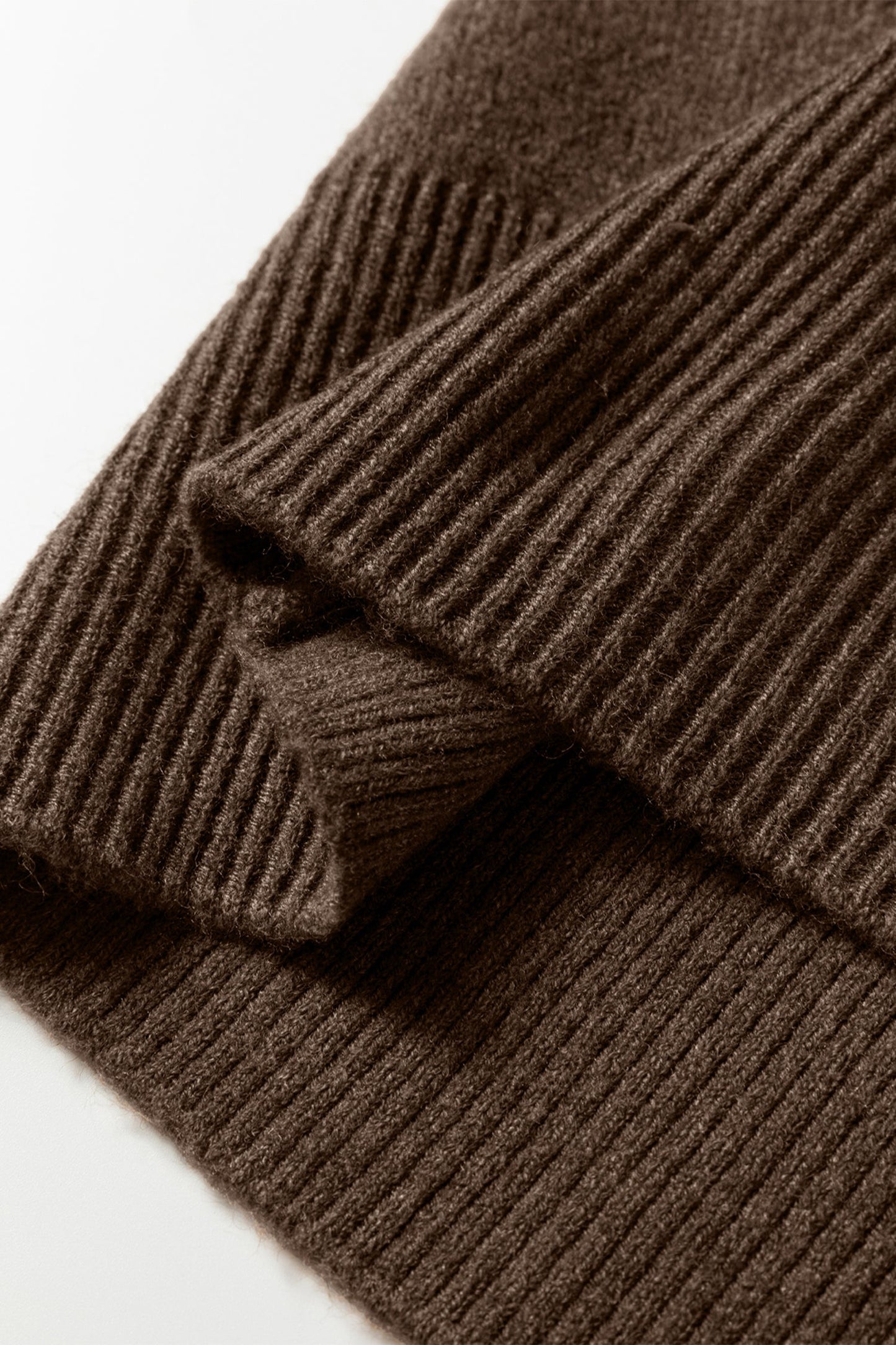 Threaded Pear Renata Ribbed Edge Knit Sweater