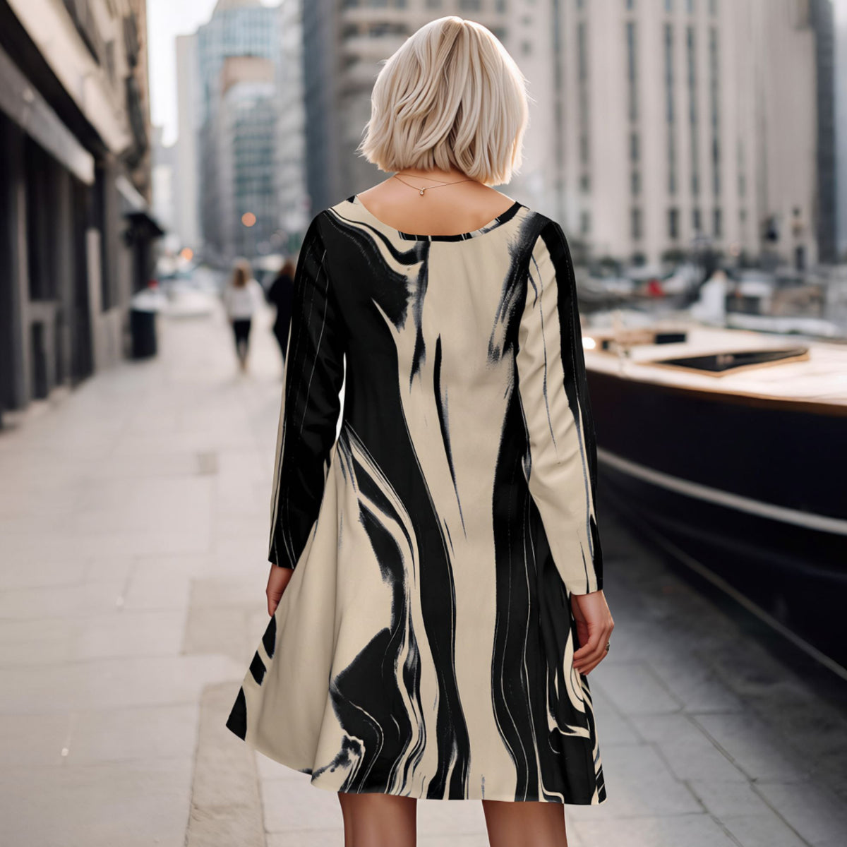 Cream & Black-
