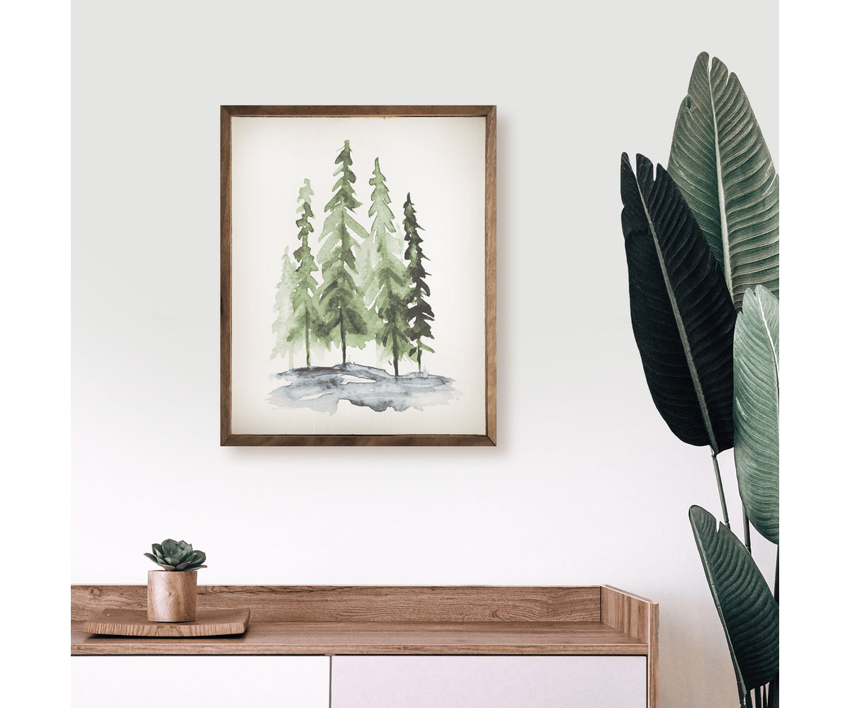 Kendrick Home Watercolor Pines