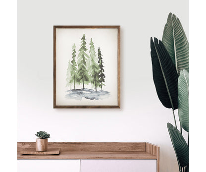Kendrick Home Watercolor Pines