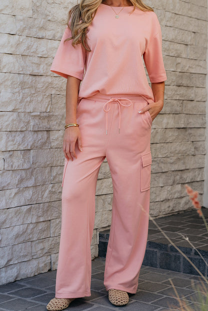 Threaded Pear Alora Cargo Sweatpants Set