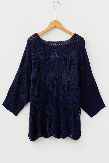 Threaded Pear Ava 8 Sleeve Casual Sweater