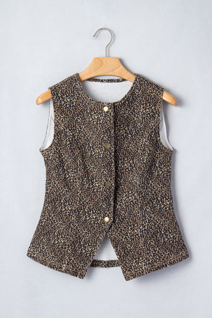 Threaded Pear Elliana Print Slim Vest