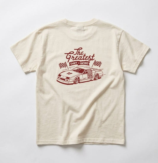 Greatest Day in Racing Tee - Cream