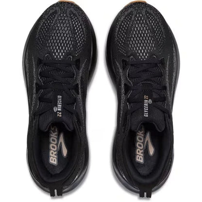 Brooks Glycerin 22 Men's Sneakers — Black/Primer Gray Running