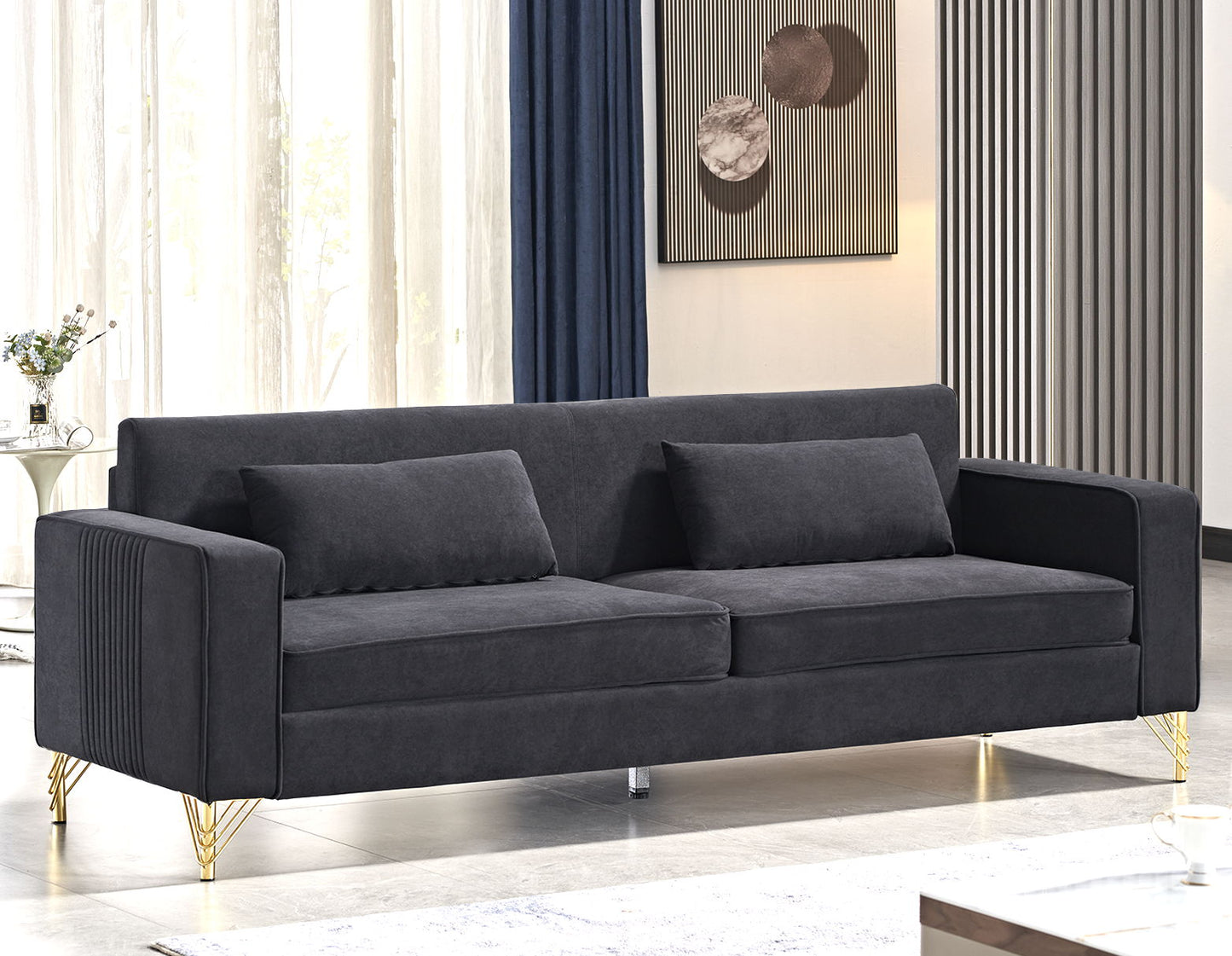 Aesthetic 3 Seater Couch With Classic Modern Appeal and Luxurious Soft Comfort