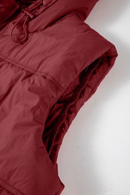 Threaded Pear Clare Side Hooded Puffer Vest