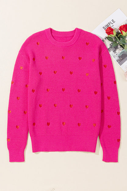 Threaded Pear Gracie Heart Sweater