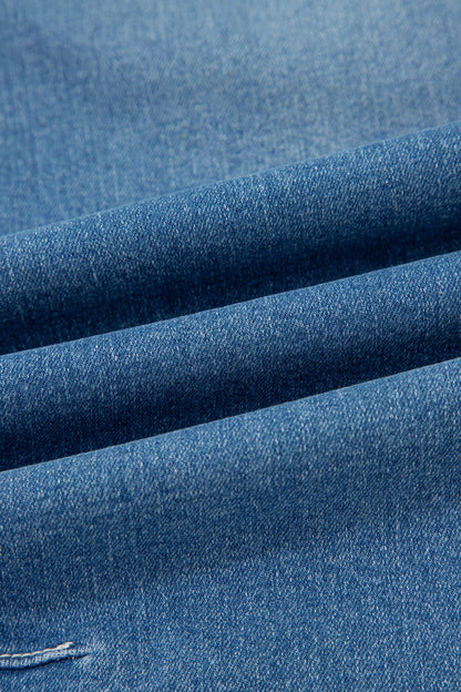 Threaded Pear Hana Wash Cuffed Barrel Jeans